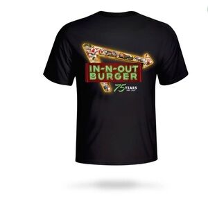 In N Out 75 Years Men’s Black T-Shirt